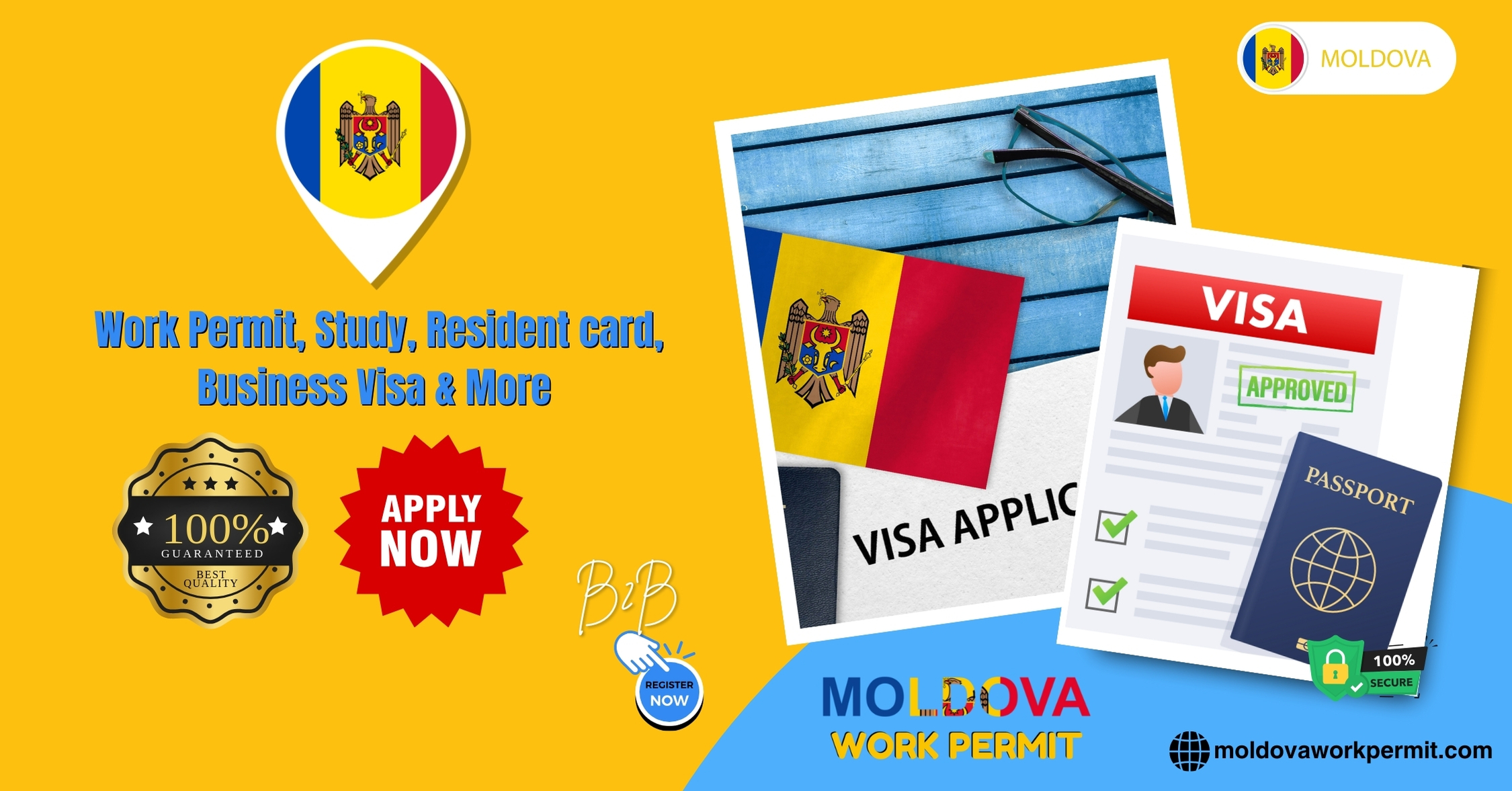 Moldova Work Permit Visa & Business Resident Visa Requirements for Algerian Citizens